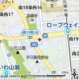 山京ガーデン山鼻周辺の地図