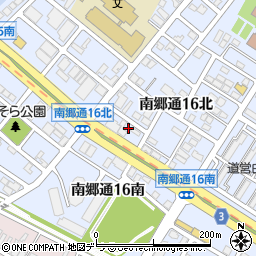 北海道札幌市白石区南郷通１６丁目北1-9周辺の地図