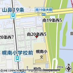 〒064-0920 北海道札幌市中央区南二十条西の地図