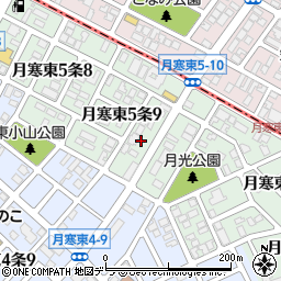 北海道札幌市豊平区月寒東５条9丁目5周辺の地図