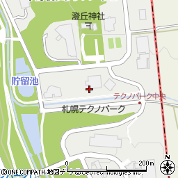 北海道札幌市厚別区下野幌テクノパーク周辺の地図