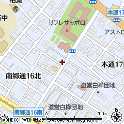 北海道札幌市白石区本通１６丁目南5-11周辺の地図