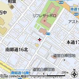 北海道札幌市白石区本通１６丁目南5-13周辺の地図