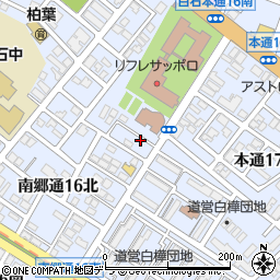 北海道札幌市白石区本通１６丁目南5-8周辺の地図