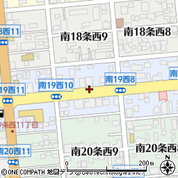 北海道札幌市中央区南１９条西9丁目周辺の地図