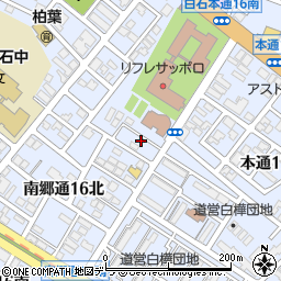 北海道札幌市白石区本通１６丁目南5-7周辺の地図
