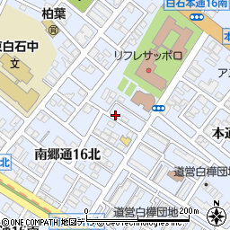 北海道札幌市白石区本通１６丁目南5-1周辺の地図