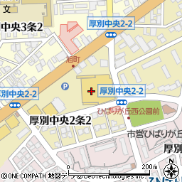 北海道銀行スーパーアークスイースト ＡＴＭ周辺の地図