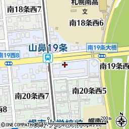 北海道札幌市中央区南１９条西6丁目周辺の地図