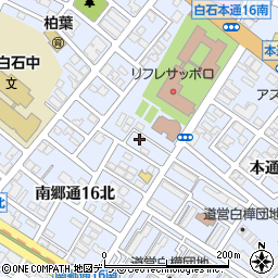 北海道札幌市白石区本通１６丁目南5-4周辺の地図
