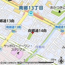 北海道札幌市白石区南郷通１４丁目南周辺の地図