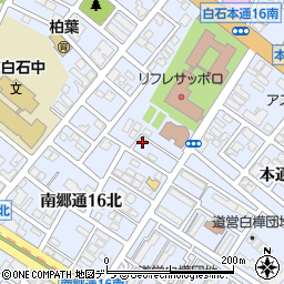 北海道札幌市白石区本通１６丁目南5-3周辺の地図
