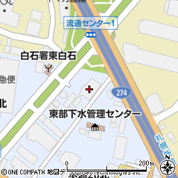 バクマ工業札幌営業所周辺の地図