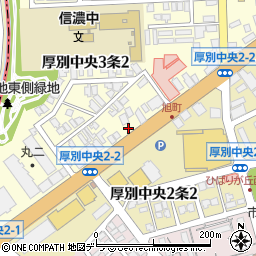 日本共産党　厚別事務所周辺の地図