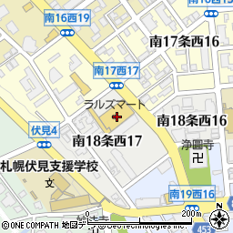 北海道銀行ラルズマート伏見店 ＡＴＭ周辺の地図