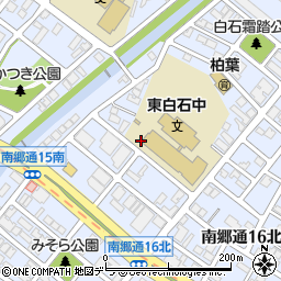 北海道札幌市白石区南郷通１５丁目北周辺の地図