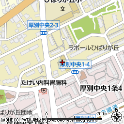 日本キリスト教団　厚別教会周辺の地図