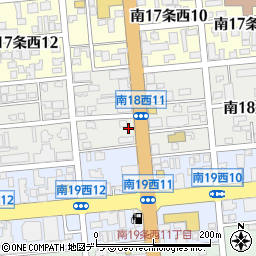 パークネット札幌南１８西１１駐車場周辺の地図