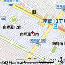 北海道札幌市白石区南郷通１３丁目南周辺の地図