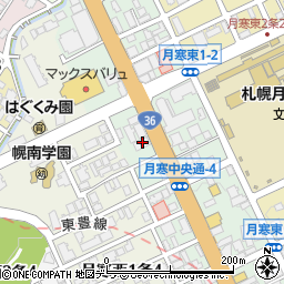 北海道建設作工技建協同組合周辺の地図
