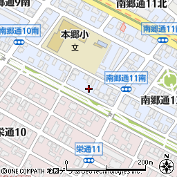 北海道札幌市白石区南郷通１１丁目南周辺の地図