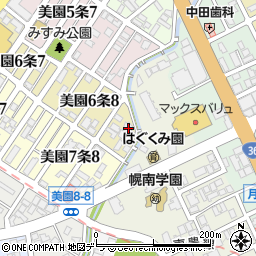 プランドール美園周辺の地図