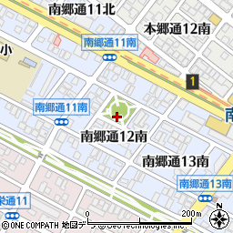北海道札幌市白石区南郷通１２丁目南周辺の地図