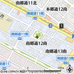 北海道札幌市白石区南郷通（１２丁目南）周辺の地図