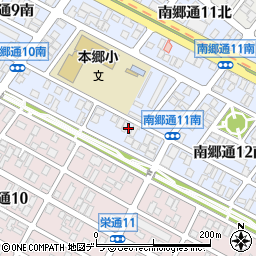 イレブン南郷周辺の地図