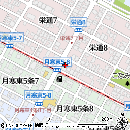 白石栄通郵便局周辺の地図