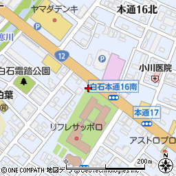 北海道警察本部白石警察署交番東白石周辺の地図