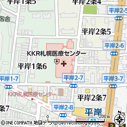 ＫＫＲ札幌医療センター周辺の地図