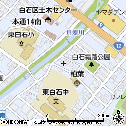 北海道札幌市白石区本通１５丁目南1周辺の地図