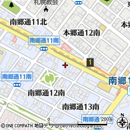 リパーク札幌南郷１２第２駐車場周辺の地図