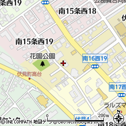 北海道札幌市中央区南１６条西19丁目周辺の地図