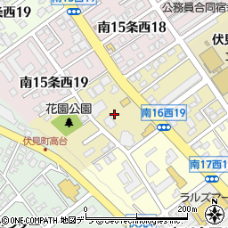 モスバーガー札幌伏見店周辺の地図