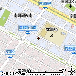 札幌市役所　子ども未来局子ども育成部本郷小ミニ児童会館周辺の地図