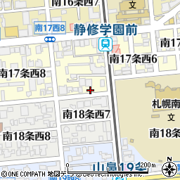 北海道札幌市中央区南１７条西7丁目3-18周辺の地図
