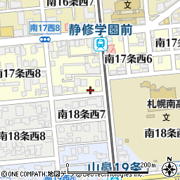 北海道札幌市中央区南１７条西7丁目3-17周辺の地図