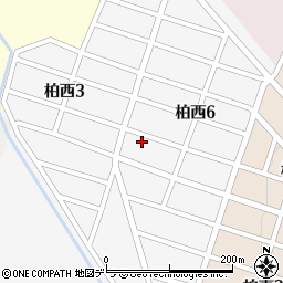 柏西公園周辺の地図