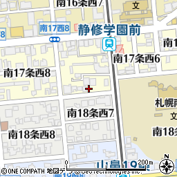 北海道札幌市中央区南１７条西7丁目3-20周辺の地図
