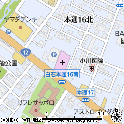 ドミノ・ピザ白石本通店周辺の地図