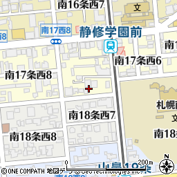 北海道札幌市中央区南１７条西7丁目3周辺の地図