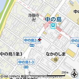 レーヴ札幌中の島店周辺の地図