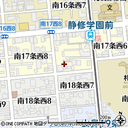 北海道札幌市中央区南１７条西7丁目3-1周辺の地図