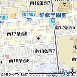 北海道札幌市中央区南１７条西7丁目3-2周辺の地図