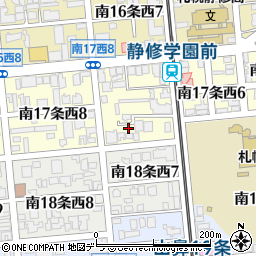 北海道札幌市中央区南１７条西7丁目3-3周辺の地図