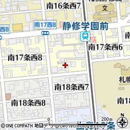 北海道札幌市中央区南１７条西7丁目3-5周辺の地図