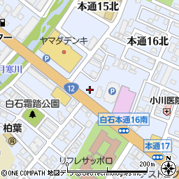 北海道札幌市白石区本通１６丁目北1-59周辺の地図