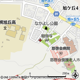 北海道札幌市中央区旭ケ丘5丁目6-26周辺の地図